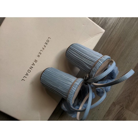 Loeffler Randall Camellia Penny Knot Sandals Womens 8 Blue - Picture 11 of 12